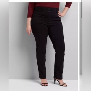 NWT Lane Bryant Black Dress Pant 18/20 Petite. Stretch.